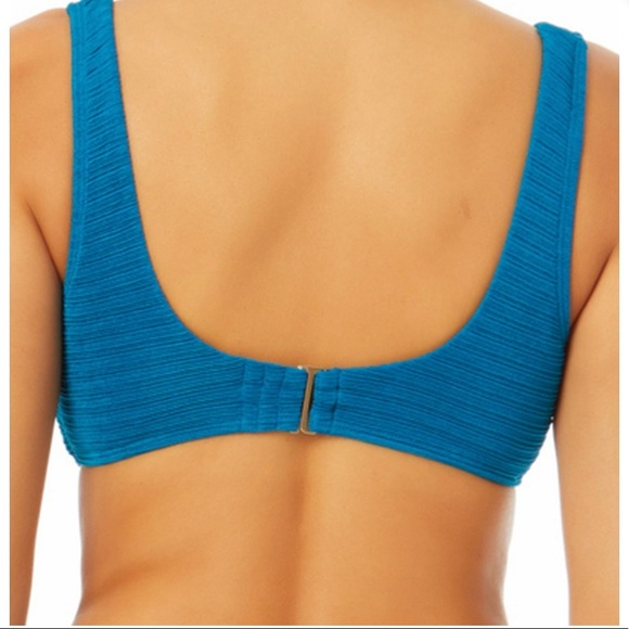 NEW WITH TAGS Tine and TRU Womens solid Variegated Rib Bikini Top Large L 12-14 - Picture 13 of 15